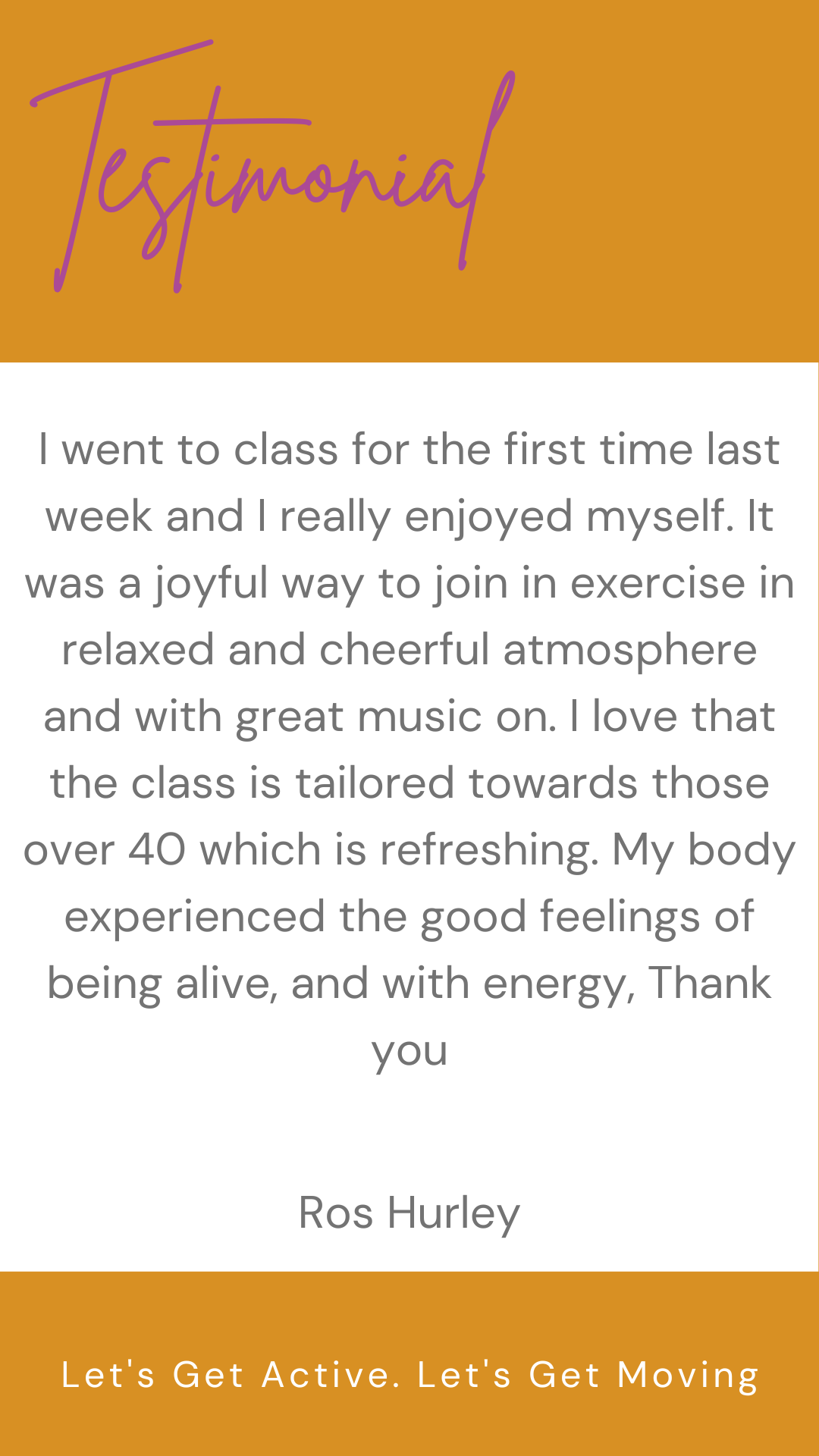 Testimonials - Inspire. Motivate. Transform