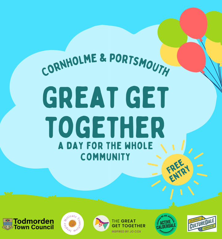 Sign for Cormholme & Portsmouth Great Get Together community event