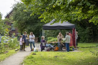 View of willow weaving workshop