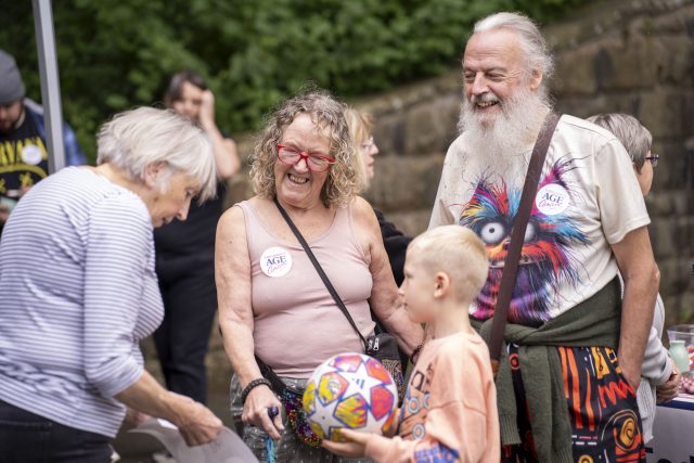 people at a community gathering