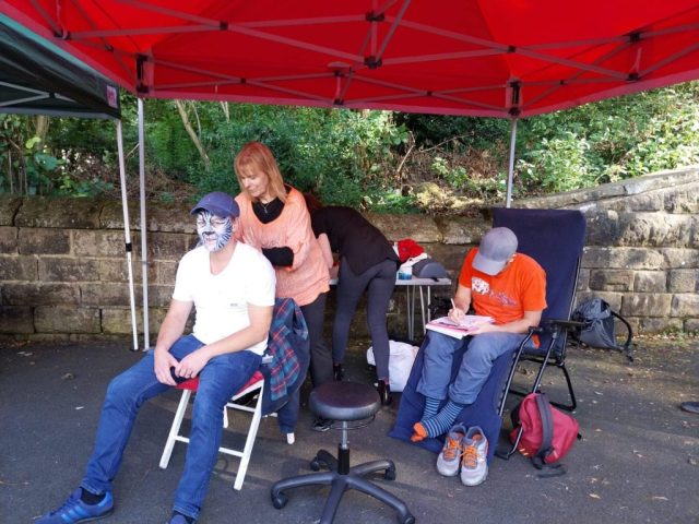 Picture of adult having a seated massage