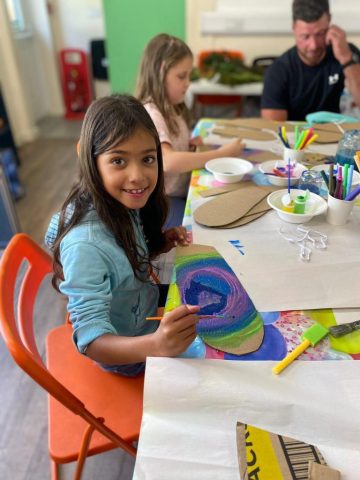Picture of child painting