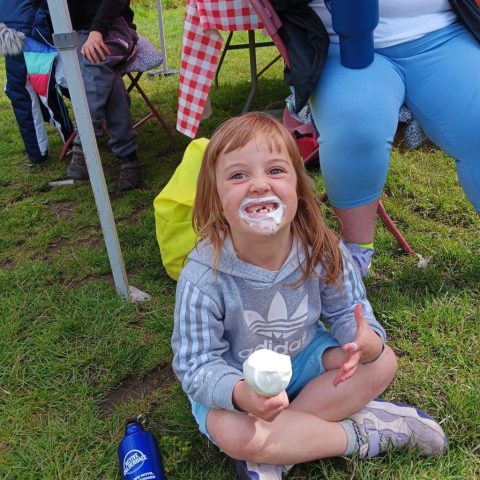 Picture of child holding ice cream